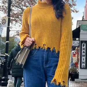 Fashion Nova Golden Knit Sweater